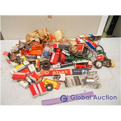Box of Assorted Vintage Auto & Tractor Parts