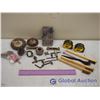 Image 1 : Assorted Tools, Tape Measure, Wire Brushes, Chuck Key
