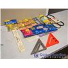 Image 1 : Lot Of Misc. Pest Control, V Belts, Angle Ruler