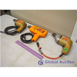 (3) 3/8 Electric Drills