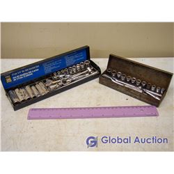 Pair Of 1/4" Socket Sets