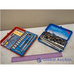 Pair Of 1/4" Socket Sets