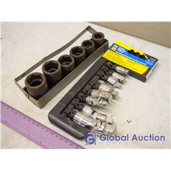 1/2" Drive Impact Socket Set W/ Adapter And U Joint Set