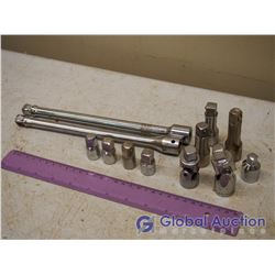 1/2" Drive Extensions U Joints And adapters