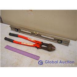 Aluminum Level And Bolt Cutter