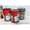 Image 2 : 3 Vintage Esso Oil Pails (1 with Contents)