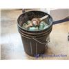 Image 1 : Bucket of Misc Glass Insulators