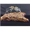 Image 1 : Dueling Bighorns Glass Sculpture