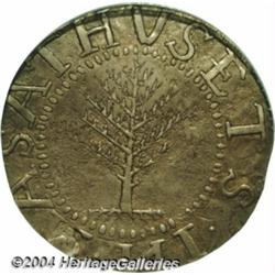1652[SHILNG] Pine Tree Shilling, Large Planchet AU53 PCGS.