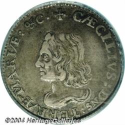 (1659)[6PENCE] Lord Baltimore Sixpence XF40 PCGS.