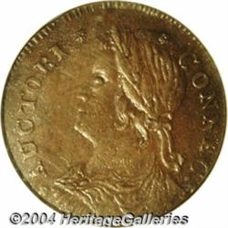 1788[COPPER] Connecticut Copper, Draped Bust Left MS62 Brown NGC.