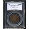 Image 1 : 1794[TOKEN] Franklin Press Token MS64 Red and Brown PCGS.