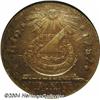 Image 1 : 1787[1C] Fugio Cent, STATES UNITED, Cinquefoils MS62 Brown NGC.