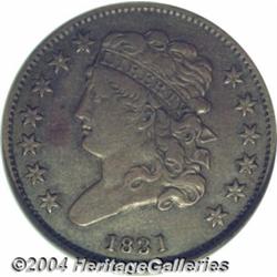 1831[1/2 C] Impaired Proof, Corroded, NCS (VF30 Corroded).