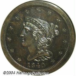 1840[1/2 C] Restrike PR66 Brown NGC.