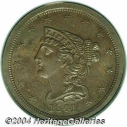 1841[1/2 C] Original PR63 Brown PCGS.