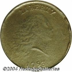 1793 Chain[1C] AMERICA, Periods--Rim Bumps, Corroded--ANACS. VF Details, Net Fine 12.