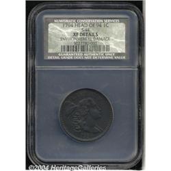 1794[1C] Head of 1794 XF40 Details, Environmental Damage, NCS.