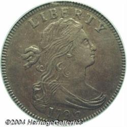 1796[1C] Draped Bust, Reverse of 1797 AU58 PCGS.