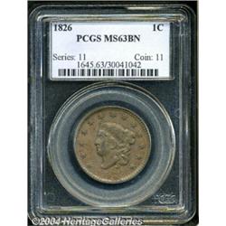 1826[1C] MS63 Brown PCGS.