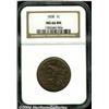 Image 1 : 1838[1C] MS66 Brown NGC.