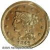 Image 1 : 1845[1C]--10% Straight Clip--MS65 Brown NGC.