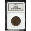 Image 1 : 1850[1C] MS66 Red and Brown NGC.