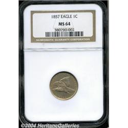 1857[1C] MS64 NGC.