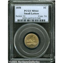 1858[1C] Small Letters MS64 PCGS.