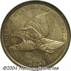1858[1C] Small Letters MS65 NGC.