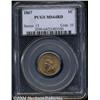 Image 1 : 1867[1C] MS64 Red PCGS.