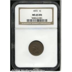 1872[1C] MS65 Brown NGC.