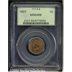 1907[1C] MS64 Red and Brown PCGS.