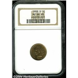 1908-S[1C] MS64 Red and Brown NGC.