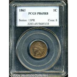 1865[1C] PR65 Red and Brown PCGS.