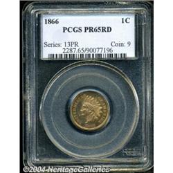 1866[1C] PR 65 Red PCGS.