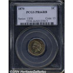 1870[1C] PR66 Red and Brown PCGS.