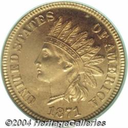 1871[1C] PR65 Red Cameo PCGS.