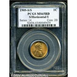 1909-S[1C] S Over Horizontal S MS65 Red PCGS.