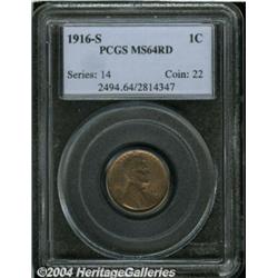 1916-S[1C] MS64 Red PCGS.