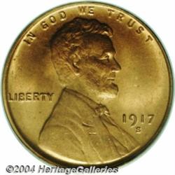 1917-S[1C] MS65 Red PCGS.