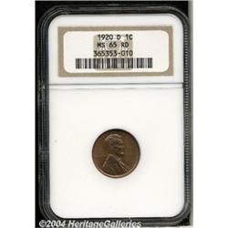 1920-D[1C] MS65 Red NGC.