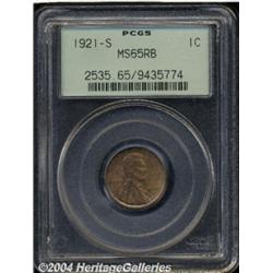 1921-S[1C] MS65 Red and Brown PCGS.