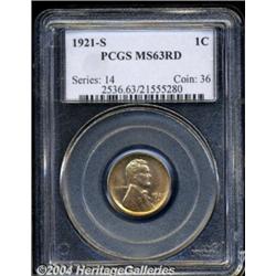 1921-S[1C] MS63 Red PCGS.