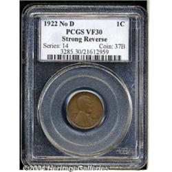 1922 No D[1C] Strong Reverse VF30 PCGS.