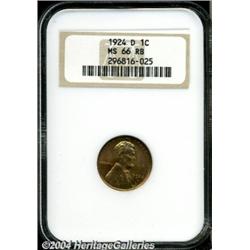 1924-D[1C] MS66 Red and Brown NGC.