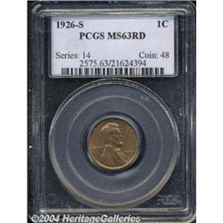 1926-S[1C] MS63 Red PCGS.