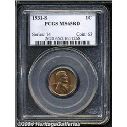 1931-S[1C] MS65 Red PCGS.