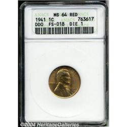 1941[1C] Doubled Die MS64 Red ANACS.