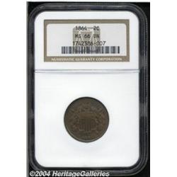1864[2C] Large Motto MS66 NGC.
